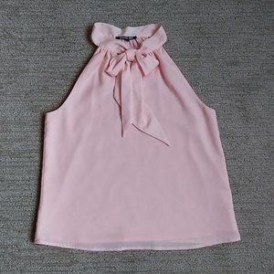 NWT Gianni Bini Blush Self Tie Penny Blouse Size M